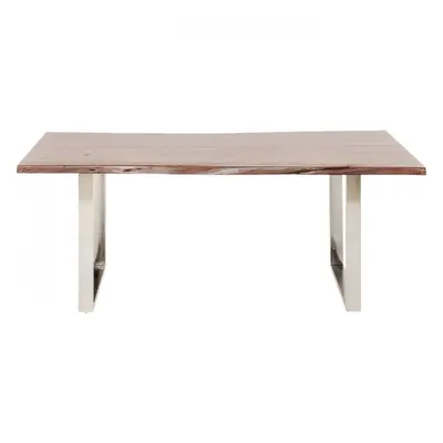 KARE Design Stůl Harmony Walnut 200×100 cm - chrom