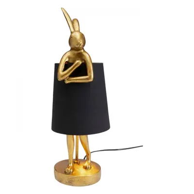 KARE Design Stolní lampa Animal Rabbit zlatá/černá 50cm