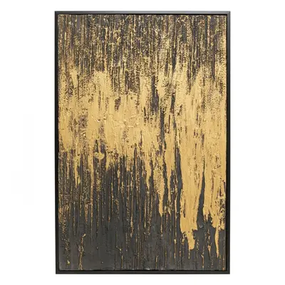 KARE Design Zarámovaný obraz Abstract Black 80x120cm