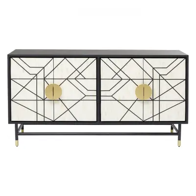 KARE Design Černobílá komoda Credenza