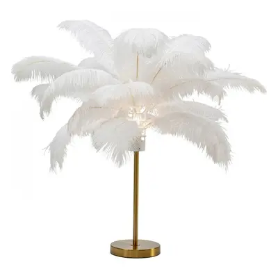 KARE Design Stolní lampa Feather Palm - bílá, 60cm