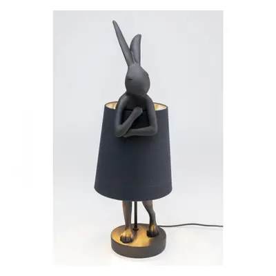 KARE Design Stolní lampa Animal Rabbit - matná černá, 68cm