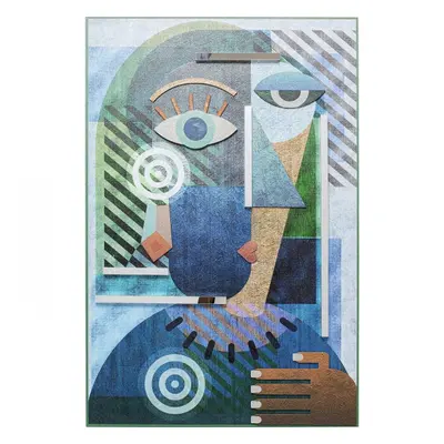 KARE Design Zarámovaný obraz Geometric Woman 100x150cm