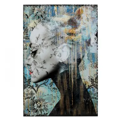 KARE Design Skleněný obraz Lady Flower 100x150cm