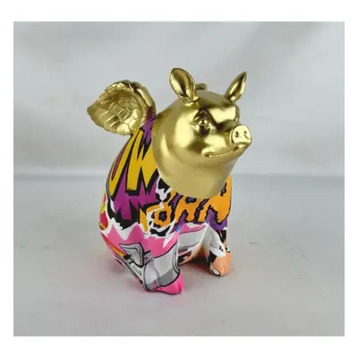 KARE Design Soška Graffiti Flying Pig 16cm