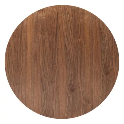 KARE Design Deska stolu Invitation Round Walnut - ořech, Ø90cm