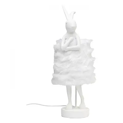 KARE Design Stolní lampa Animal Rabbit - bílá/stříbrná, 68cm