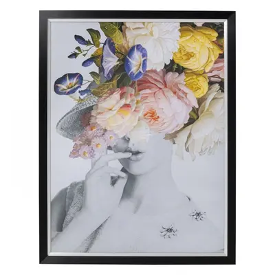 KARE Design Zarámovaný obraz Flower Lady Pastel 152x117cm