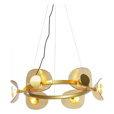 KARE Design LED Lustr Mariposa - zlatý, 6 světel