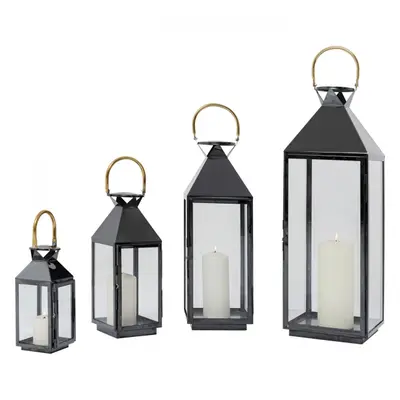 KARE Design Lucerna Giardino Black Gold (set 4 ks)