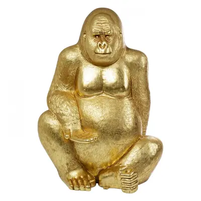 KARE Design Dekorační figurka Gorilla Gold XL 180cm