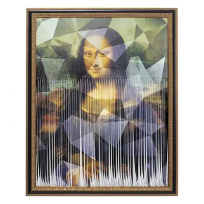 KARE Design Zarámovaný obraz Mona Lisa alá Banksy 163x130cm