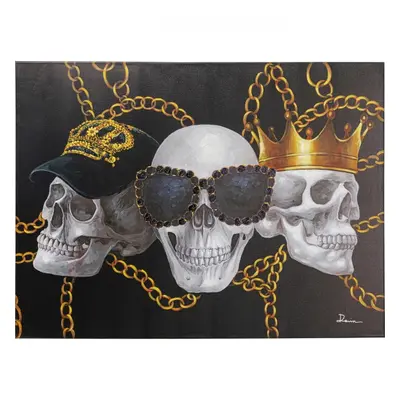 KARE Design Obraz na plátně Skull Gang 90x120cm