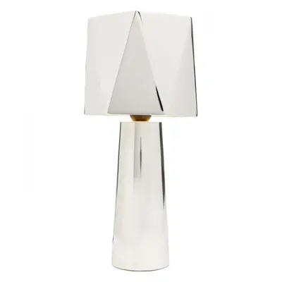 KARE Design Stolní lampa Martha - stříbrná, 38cm