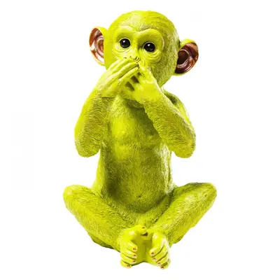 KARE Design Pokladnička Monkey Iwazaru 35 cm - zelená