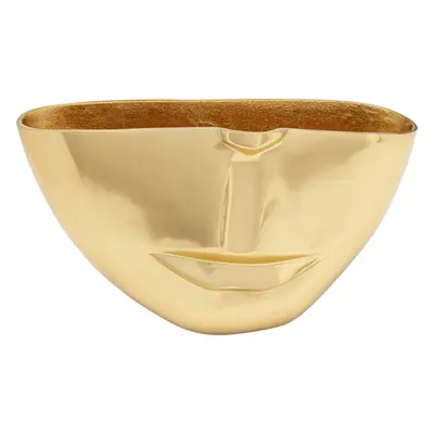 KARE Design Hliníková váza Half Face Gold 38cm