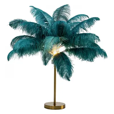 KARE Design Stolní lampa Feather Palm - zelená, 60cm