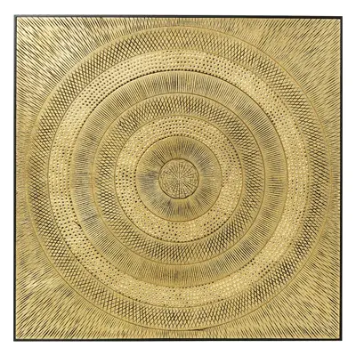 KARE Design Obraz plastika Circle Gold 120x120cm