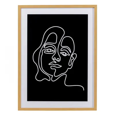 KARE Design Zarámovaný obraz Faccia Arte Woman 60x80cm