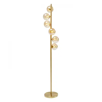 KARE Design Stojací lampa Scal Balls - mosaz, 160cm