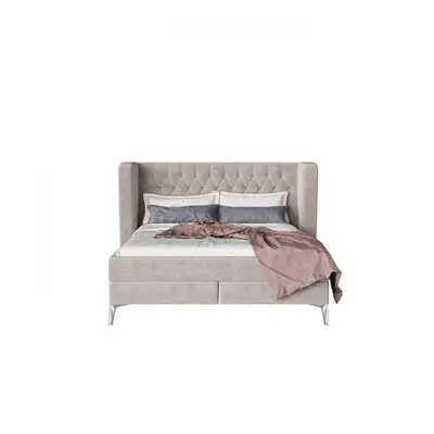 KARE Design Postel Boxspring Benito Moon - krémová, 180x200cm