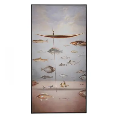 KARE Design Zarámovaný obraz Cloud Fisherman Boat 60x120cm