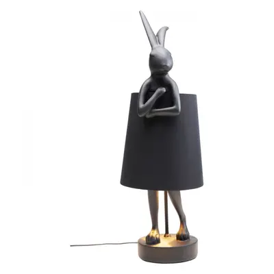 KARE Design Stolní lampa Animal Rabbit - matná černá, 68cm