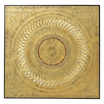 KARE Design Obraz plastika Geometric Circle Gold 120x120cm