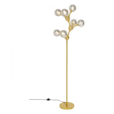 KARE Design Stojací lampa Atomic Balls mosazná 174cm