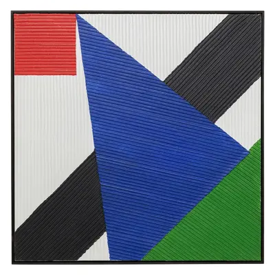 KARE Design Obraz na plátně Art Triangles - modrý, 100x100cm