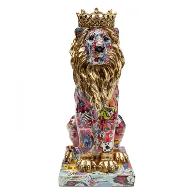 KARE Design Soška Graffiti King Lion 29cm