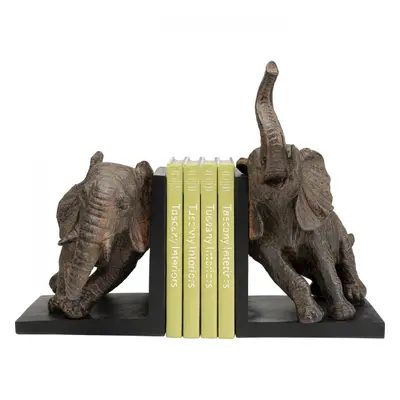 KARE Design Zarážka na knihy Elephants 25cm - set 2 ks