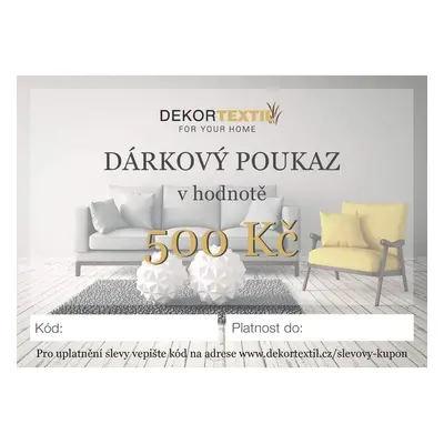 Dárkový poukaz elektronický v hodnotě 500 Kč