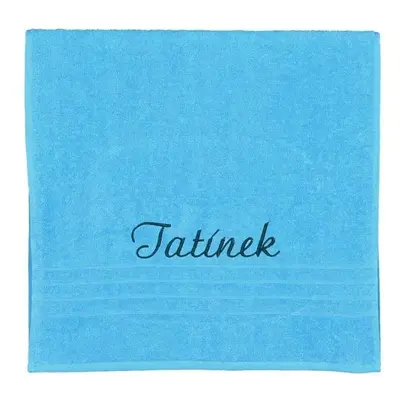 Dárkový ručník, Tatínek,tyrkys