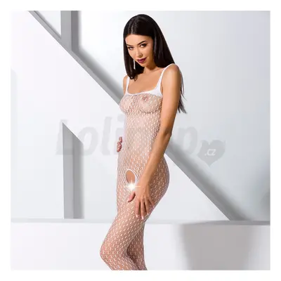 Bílý bodystocking BS071