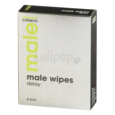 Male Wipes Delay chladivé ubrousky na oddálení ejakulace 6 ks