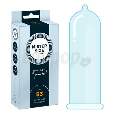 Mister Size thin 53 mm kondomy tenké - 10 ks