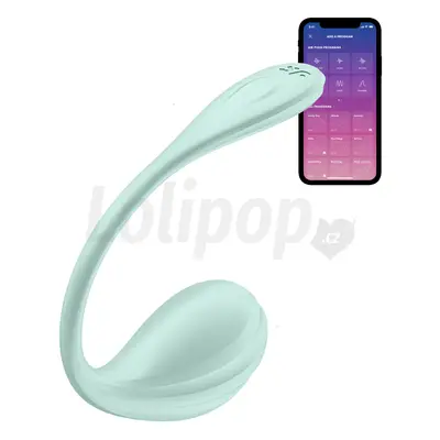 Satisfyer Smooth Petal smart nositelný kratší vibrátor mint