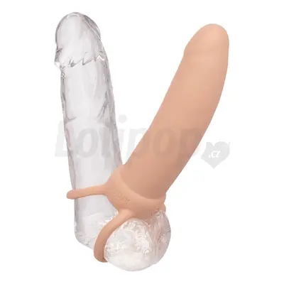 California Exotics Performance Maxx Rechargeable Thick Dual Penetrator Ivory