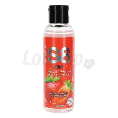 Stimul8 4in1 Dessert Kissable Warming Massage Lubricant Vanilla Strawberry Whipped Cream 125ml