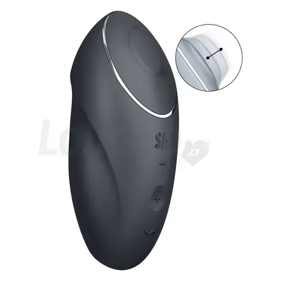 Satisfyer Tap and Climax 1 pulzační a vibrační stimulátor černý