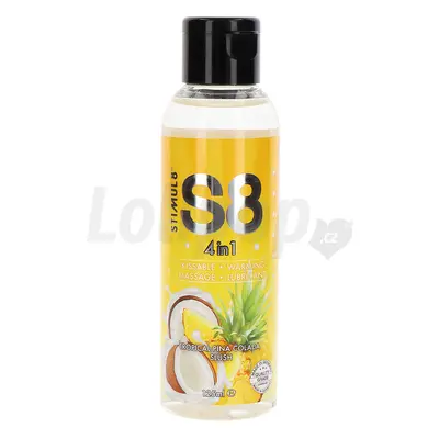 Stimul8 4in1 Dessert Kissable Warming Massage Lubricant Tropical Pina Colada Slush 125ml