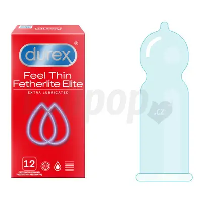 Durex Feel Thin Fetherlite Elite Extra Lubricated 12 pack