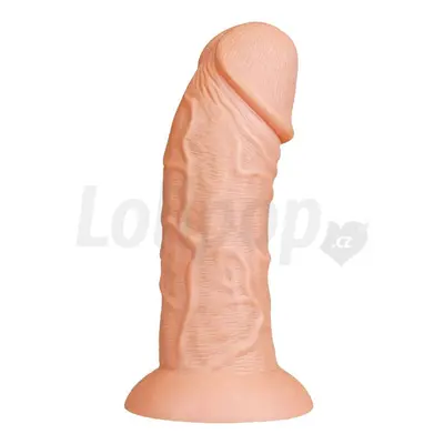 LoveToy Realistic Curved Dildo 9.5&quot; Flesh