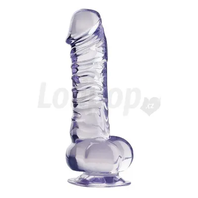 You2Toys Crystal Clear Dong with Suction-base 18cm