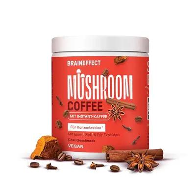 Braineffect Mushroom Coffee - houbová káva s železem a zinkem