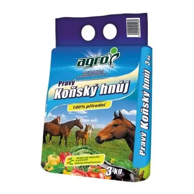 AGRO Koňský hnůj 3 kg