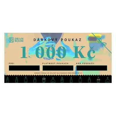 DramRoom Dárkový poukaz 1000 Kč