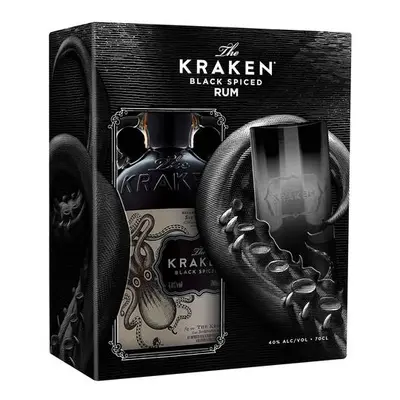 Kraken Black Spiced Gift Box se sklenicí