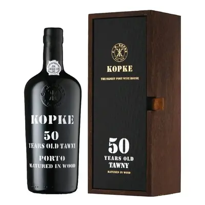 Kopke 50y v dřevěné krabičce 0.75l